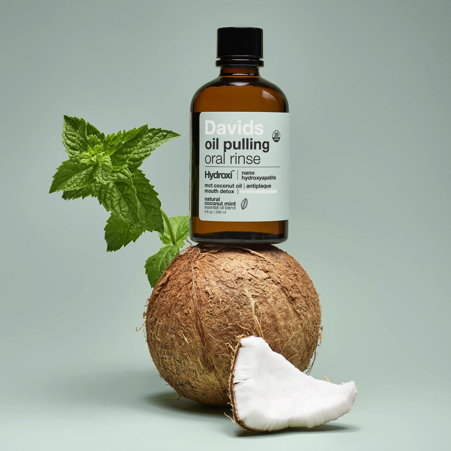 hydroxi™ oil pulling oral rinse