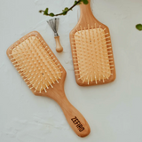bamboo straight tip pin hairbrush