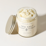 sea salt body scrub ⋙ vetiver + bergamot