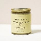 sea salt body scrub ⋙ green tea + eucalyptus