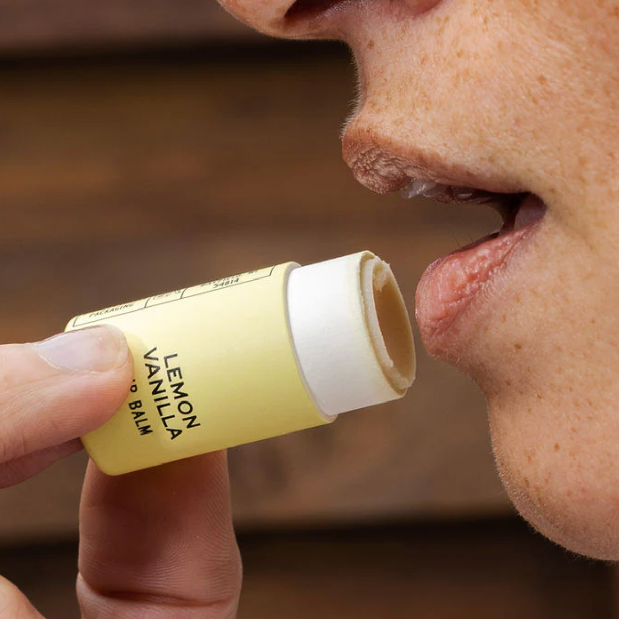 lemon vanilla organic lip balm