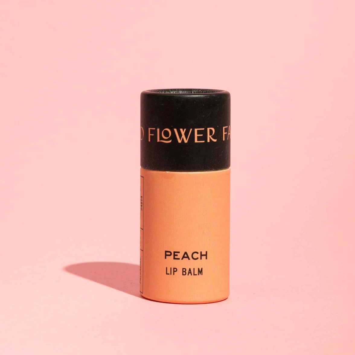 peach organic lip balm