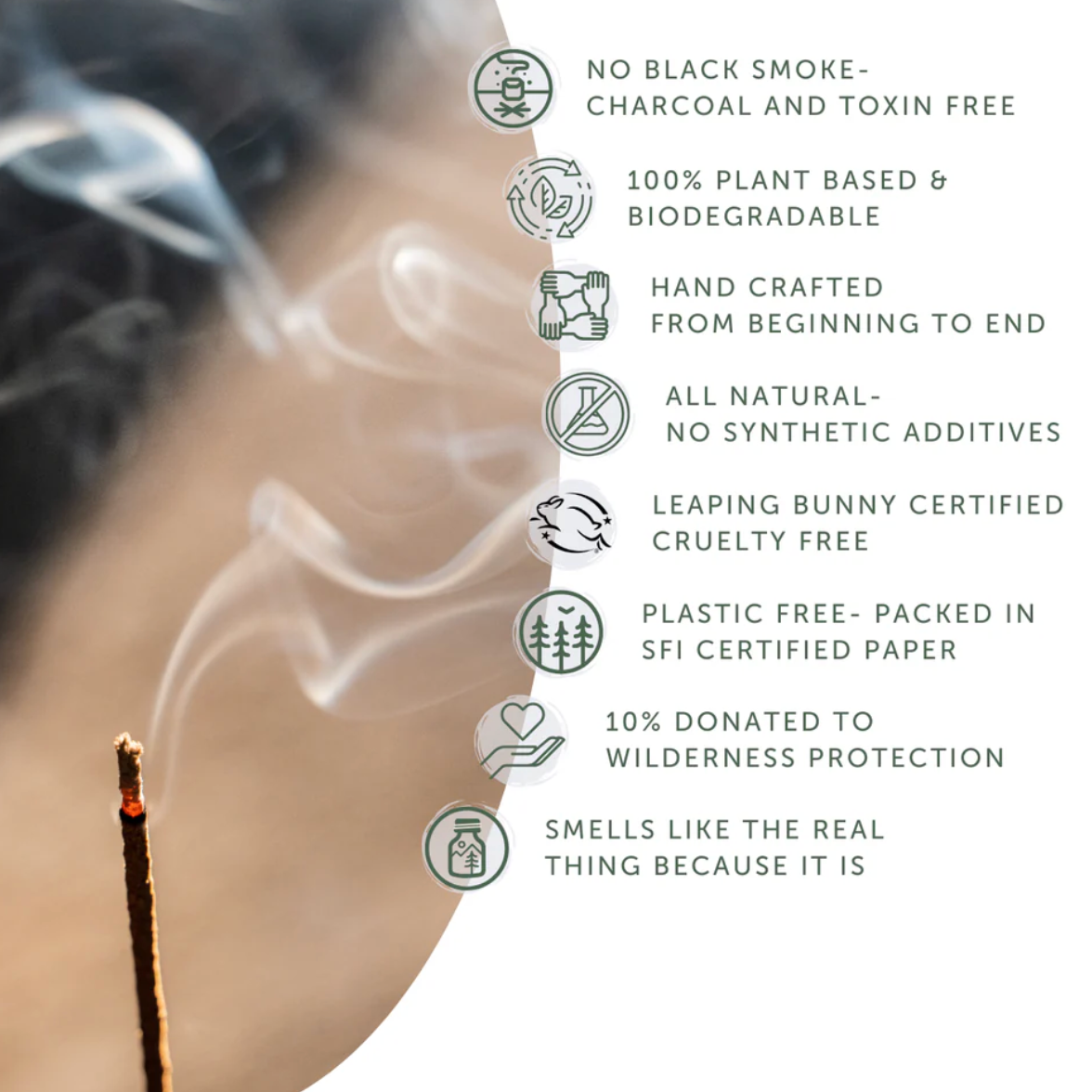 cedar campfire incense (20 Sticks)