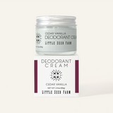 cedar vanilla deodorant cream