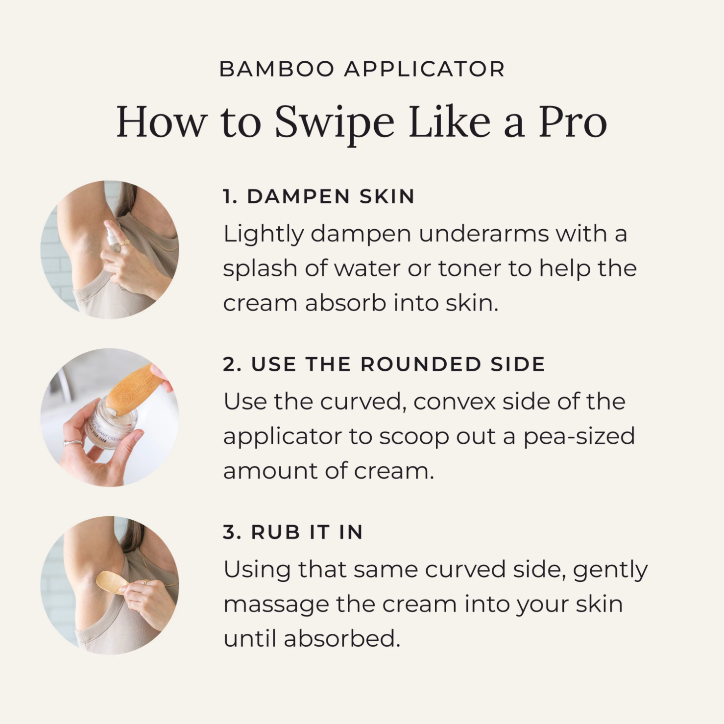 bamboo deodorant applicator