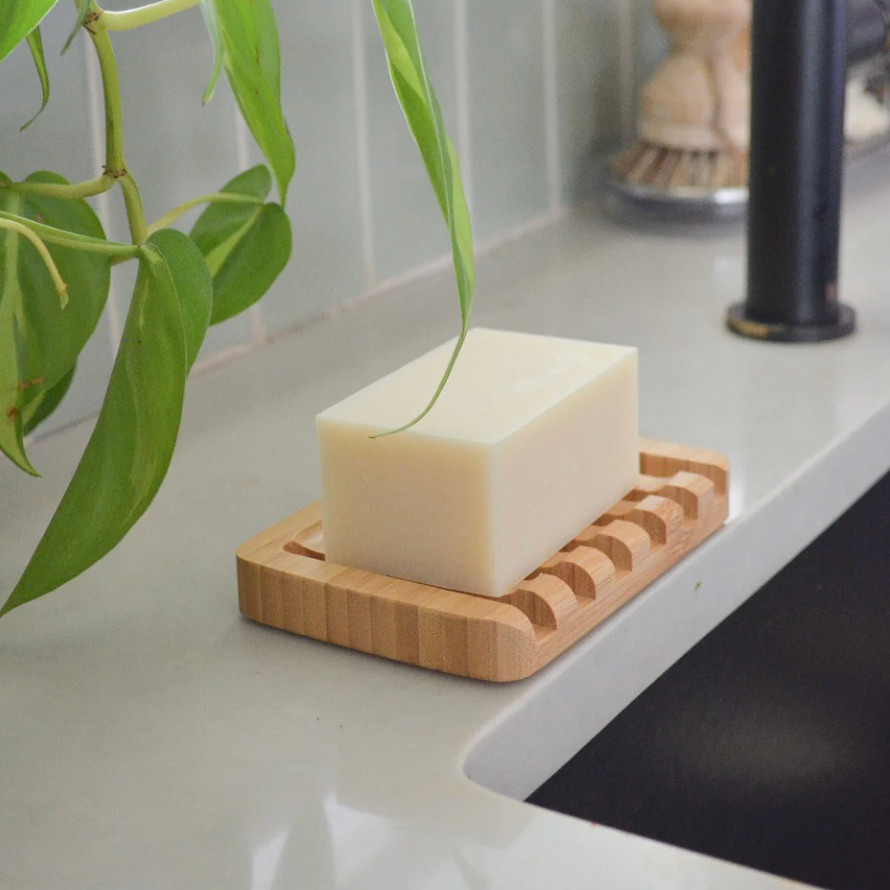bamboo draining soap dish