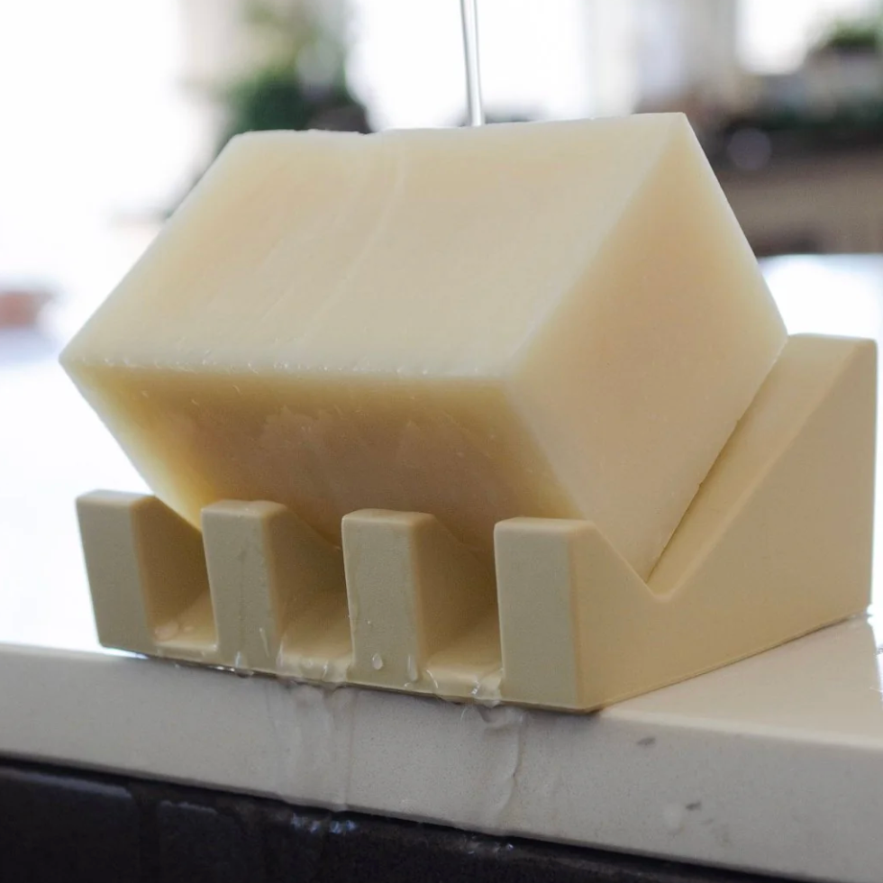 silicone draining soap dish
