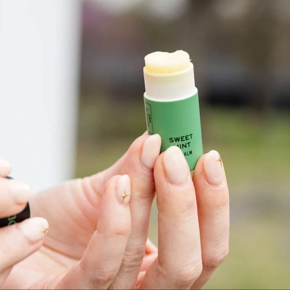 sweet mint organic lip balm