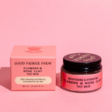 flowers + rose clay botanical face mask