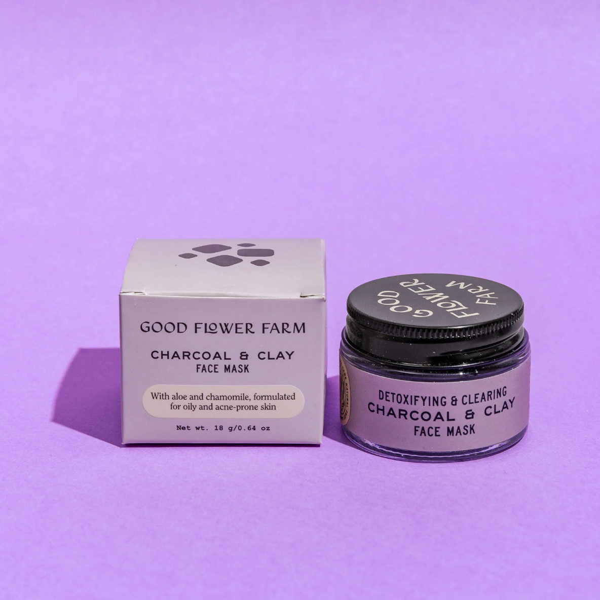 charcoal + clay botanical face mask