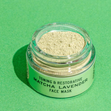 matcha lavender botanical face mask