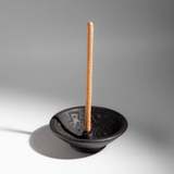 ceramic incense holder + 3 incense sticks