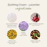 soothing lavender-infused tallow cream